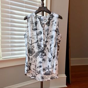 Ladies Blouse, floral print, size L